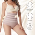 Miniatyrbild 2 av 10: Dam Shapewear Hög Midja Trosor Sömlösa Magkontroll Kalsonger Underkläder 2pcs Skin Color  XL