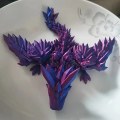 Miniatyrbild 5 av 8: 3D- printed flygande drakar leksaker prydnad charmig mode dekorativ modell för pojke flicka kvinnor män Purple PRO
