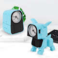 Miniatyrbild 7 av 11: Deformation Hund Väckarklocka Söt Robot Valp Wake Up Timer för barn Blue