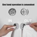 Miniatyrbild 9 av 10: Handdukskrok Gratis Stansning Stark Viskos Sömlös Innovativ Krok För Köksdörr Badrum 1