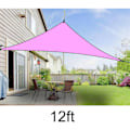 Miniatyrbild 1 av 10: UV-skydd Skyddstak Utomhusskydd Triangulär Regntät Soltält Pink 12ft*12ft*12ft