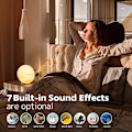Miniatyrbild 8 av 9: Sunrise Väckarklockor Wake-Up Light Dimbar Färgglada Lampor Radio För Barn Sovrum Kontor White  EU Plug