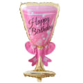 Miniatyrbild 7 av 10: Stora aluminiumfolieballonger Champagne/vinflaska/drinkar/bägareformade ballonger Födelsedagsfestdekoration 04