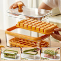 Miniatyrbild 4 av 9: Silikonisbox Gör-det-själv-iskuber Form Press-typ iskubbricka för hemmet Green 32 Grids