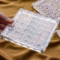 Miniatyrbild 3 av 9: Akryl Magnetisk Seashell Display Box Multi-purpose Craft Dekorativt ställ för ädelstenar