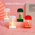 Miniatyrbild 2 av 9: Presentförpackning Formad snöglob Lykta LED Xmas Festival Ornament Glittrande Hängande Julljus Batteri som drivs för hemmet Tree