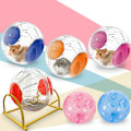 Miniatyrbild 7 av 10: 12 cm tyst hamster träningshjul mini löpboll Akryl för hamster Guinea små husdjursmaterial Blue