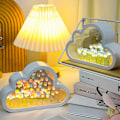 Miniatyrbild 6 av 11: Mode molnformade tulpaner Spegel Nattljus Flerfunktionssnygg skrivbordslampa för studier Skrivbord Hem Multicolour Button Battery