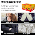 Miniatyrbild 4 av 10: Multipurpose Hand Warmer Natural Lasting Heat Patch Självhäftande fötter Body Warm Paste Pad för vintern