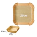 Miniatyrbild 7 av 8: 50/100 st Airfryer Set Airfryer Ugn Bakplåt Papper Kökstillbehör Round 100pcs