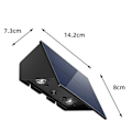 Miniatyrbild 7 av 9: Solar Utomhus Vägglampa Mode Utomhus Vägglampa Dekor För Innergård Veranda Yh0616 4pcs
