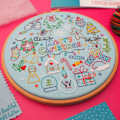 Miniatyrbild 2 av 8: 24 Adventsdagar Handbroderi Kit Färgglad sömnad Målning Tillverkningsverktyg Nyhet Julklapp Color