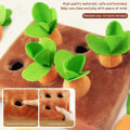 Miniatyrbild 6 av 10: Söt plysch morötter dra leksak för barn stoppade pussel tidig pedagogisk leksak för pojkar flickor baby 6 Carrots