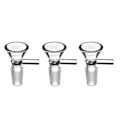 Miniatyrbild 1 av 7: Mini tratt Form Rökning Glaspipa Multifunktionsglas Bongs Rör Rökning Tillbehör 19mm 3pcs