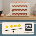 Miniatyrbild 9 av 9: Automatisk skjutbar äggförvaringslåda med stor kapacitet bärbar äggbehållare för utomhusbruk Cream