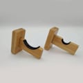 Miniatyrbild 3 av 8: Ergonomisk basebollträställ För vägg Träställ Väggmonterad Case Horisontell vägghylla Fladdermusförvaringshylla Brown