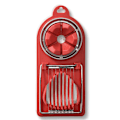 Miniatyrbild 4 av 10: Multipurpose äggskärare i rostfritt stål 2-i-1 hårdkokta äggskärare Fruktskärare Hem Kökstillbehör Red