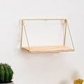 Miniatyrbild 3 av 10: Multifunktion Nordic Light Lyx Vindjärn Geometrisk Väggdekoration För Hem Vardagsrum Single-layer Pointed Roof Frame
