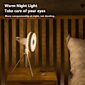 Miniatyrbild 8 av 8: Campingfläkt Utomhus Takfläkt Kylare Fläkt Tyst Skrivbordsfläkt För Picknick Resecamping Log White Rotating Style