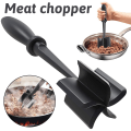 Miniatyrbild 2 av 10: Hamburger Kötthacker Värmebeständig ABS Nonstick Beef Masher Hållbar fräs Black