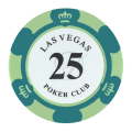 Miniatyrbild 1 av 11: Chips med flera valörer Bärbara spel-chips Las-vegas mynt för kasinon 25 Face Value