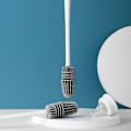 Miniatyrbild 8 av 10: Flaskborste med långt skaft Flexibelt bärbart rengöringsmedel för vattenflaskor White