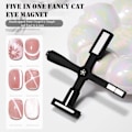 Miniatyrbild 6 av 8: 5 i 1 Cat Eyes Nagelmagneter Tool Stick Heavy Duty Lätt magnetisk Stick för Nail art Black