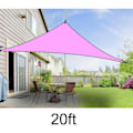 Miniatyrbild 1 av 10: UV-skydd Skyddstak Utomhusskydd Triangulär Regntät Soltält Pink 20ft*20ft*20ft