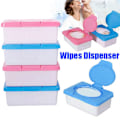 Miniatyrbild 2 av 9: 80 Wipe Wet Tissue Box Enkelt att använda Återanvändbart case för förvaring av vävnad Red