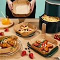 Miniatyrbild 6 av 9: 50/100 st Airfryer Set Airfryer Ugn Bakplåt Papper Kökstillbehör Square 100pcs