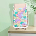 Miniatyrbild 5 av 11: Sjöhästar Träprydnader Burk Halv Transparent Myntförvaring Tank Heminredning Multicolour