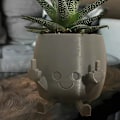 Miniatyrbild 5 av 6: Funny Shape Resin blomkrukor Distinkt form Fashionabla blomkrukor för inomhusbruk White