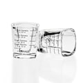 Miniatyrbild 5 av 10: 60ml glas fyrkantig kopp uns kopp med våg bakning mått kopp för hem kök 2 Hardcover Cups