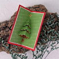 Miniatyrbild 4 av 10: Vikbar julgransskärningsmatris Kolstål DIY-präglingsmall för korttillverkning Scrapbooking Julklappar A