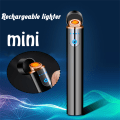 Miniatyrbild 3 av 11: Mini Touch Sensor Flameless Lighter Bärbar USB Uppladdningsbar vindtät tändare Color Ice