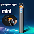 Miniatyrbild 3 av 11: Mini Touch Sensor Flameless Lighter Bärbar USB Uppladdningsbar vindtät tändare White