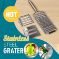 Miniatyrbild 2 av 10: Multi-purpose Slicer Cuts Rostfritt stål rivjärn skalare Set Ost rivjärn Kål rivare Köksredskap för kök 4 In 1