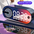 Miniatyrbild 8 av 8: Bluetooth kompatibel AI-klocka Färgglad LED Digital Dispaly-klockalarm för sovrum Black