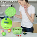 Miniatyrbild 5 av 11: Multifunktionell automatisk dehydrator för grönsakssallad elektrisk salladssnurra Green