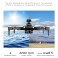 Miniatyrbild 5 av 11: Borstlösa HD Folding Flygande Drönare Vindmotstånd Quadcopters Leksaker present till vän Familj PROSEMAX WT 3B