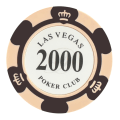 Miniatyrbild 6 av 11: Chips med flera valörer Bärbara spel-chips Las-vegas mynt för kasinon 200 Face Value