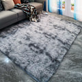 Miniatyrbild 9 av 10: Soft Area Matta Fluffy Rug Tie-dye Gradient Shaggy Matta För sovrum Vardagsrum Heminredning Lotus Color 50*80CM