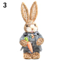 Miniatyrbild 8 av 10: Simulering Påsk Kanin Dekoration 32/45*15cm Bunny Figur Cattail Hantverk Prydnad Present Till Hem Semester 1