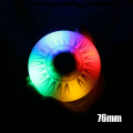 Miniatyrbild 8 av 8: 4st Flash Inline Skate Wheels 90A LED Lighting Skating Wheels 80 76 72 68 Red 76mm