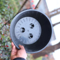 Miniatyrbild 10 av 10: Blomkruka Hemma Trädgård Balkong Hängande växtkruka Krok Korg Hängande kruka Blomväxtkrukor White Small
