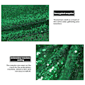 Miniatyrbild 5 av 9: Mode paljetter bordsduk glitter glittrande tyg runt cover Multifunktionella dukar Black