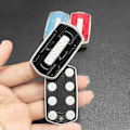 Miniatyrbild 2 av 6: Magnetic Sound Range Slider Fidgets Toy Avkopplande Dekompressionsleksak För Kvinnor Män Blue