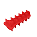 Miniatyrbild 1 av 9: Vuxen prank iskuber form med cover Multipurpose Ice Making mall DIY Ice dricka verktyg Red Large