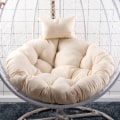 Miniatyrbild 6 av 8: Hängmatta Stolsdynor Mjuk Dyna Kudde För Hängande Stol Swing Seat Home Blue 120cm