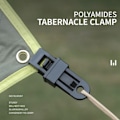 Miniatyrbild 9 av 11: Justerbart kraftigt låsgrepp för presenning och skärmar Tyg Stark vindtät markisklämma för utomhusbruk Yellow